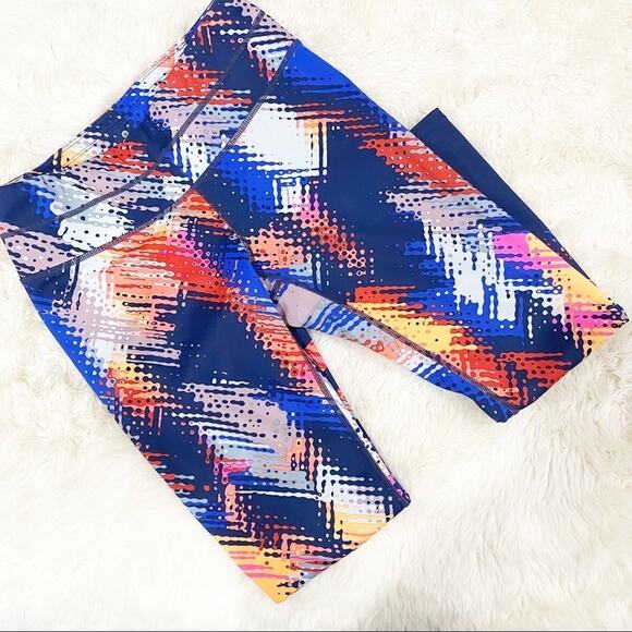 Athleta Multicolored Capri Crop Stretch Leggings Size XS - Picture 1 of 11